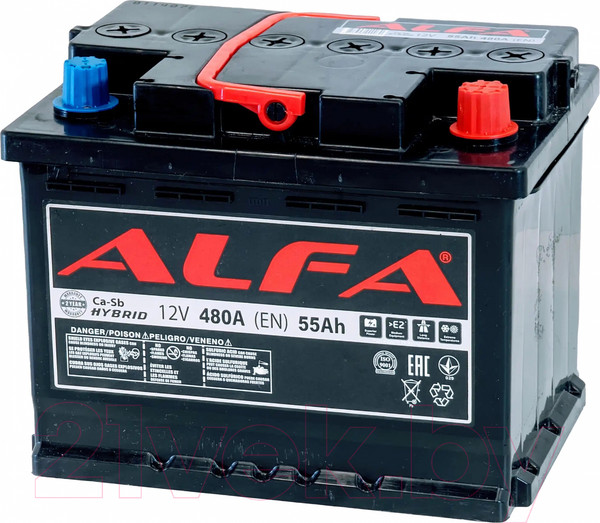 Изображение товара Автомобильный аккумулятор ALFA battery Hybrid R (55 А/ч)