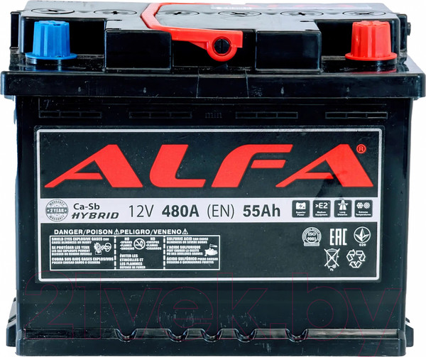 Изображение товара Автомобильный аккумулятор ALFA battery Hybrid R (55 А/ч)