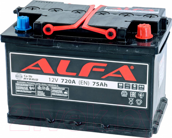Изображение товара Автомобильный аккумулятор ALFA battery Hybrid R (75 А/ч)