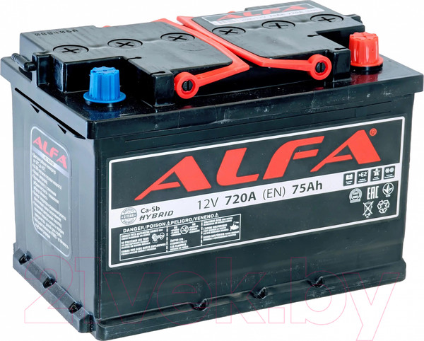 Изображение товара Автомобильный аккумулятор ALFA battery Hybrid R (75 А/ч)