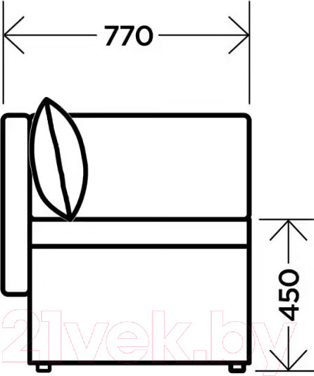Изображение товара Тахта Комфорт-S Мирка (Antonio Sand)