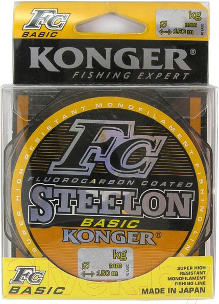 Изображение товара Леска монофильная Konger Steelon Fc-1 Basic 0.30мм 150м / 232150030