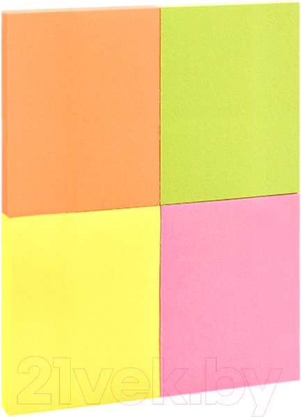 Изображение товара Блок для записей Kores 48450.02 (ассорти неон)