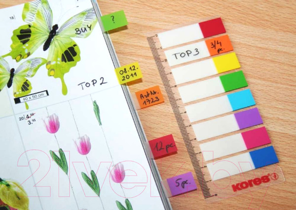 Изображение товара Стикеры канцелярские Kores 45121