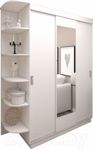 Изображение товара Шкаф-купе Eligard Лагуна / ШЛ-06.Л.1 (белый)