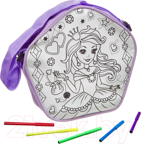 Изображение товара Набор для творчества Bondibon Сумка для раскрашивания. Принцесса / ВВ3054