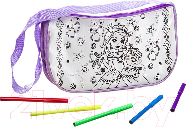 Изображение товара Набор для творчества Bondibon Сумка для раскрашивания. Принцесса / ВВ3056