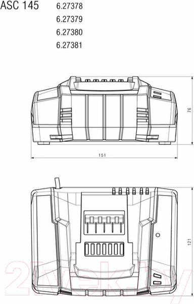 Изображение товара Зарядное устройство для электроинструмента Metabo ASC 145 (627378000)