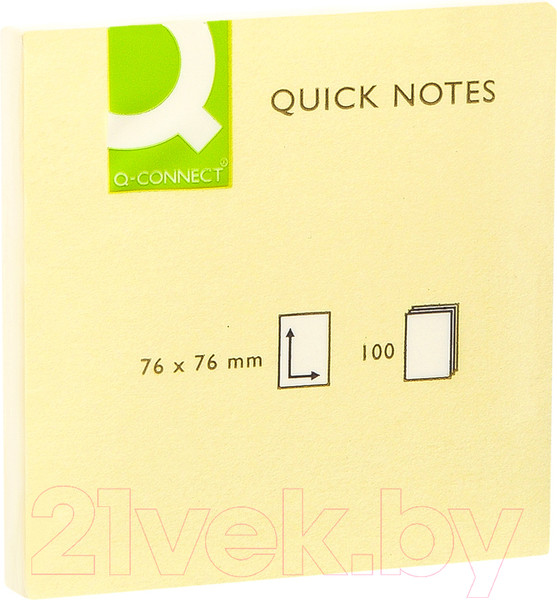 Изображение товара Блок для записей Q-Connect KF10502 (желтый)