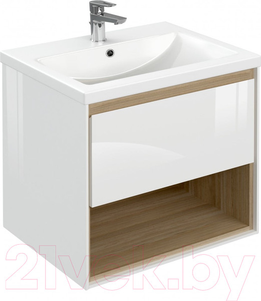 Изображение товара Тумба с умывальником Cersanit Louna 60 (белый)