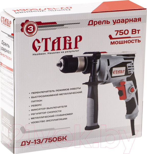 Изображение товара Дрель Ставр ДУ-13/750БК