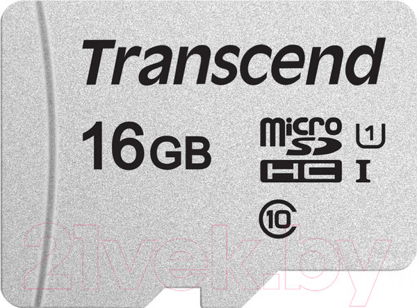 Изображение товара Карта памяти Transcend microSDHC 300S 16GB Class 10 UHS-I U1 (TS16GUSD300S)