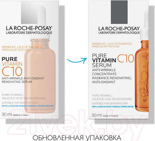 Изображение товара Сыворотка для лица La Roche-Posay Vitamin C10 Serum антиоксидантная (30мл)