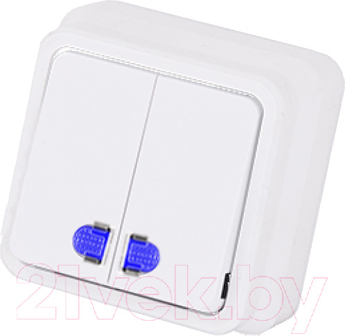 Изображение товара Выключатель Gunsan 01 05 11 00 100 104 (белый)