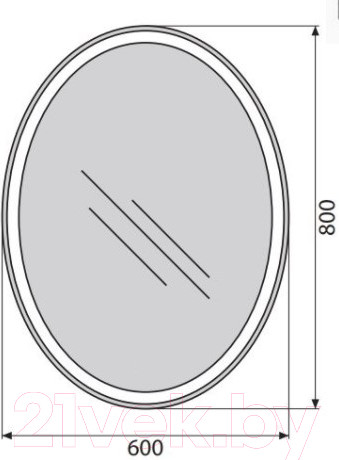 Изображение товара Зеркало BelBagno SPC-VST-600-800-LED-BTN