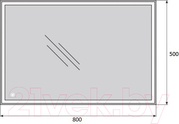 Изображение товара Зеркало BelBagno SPC-GRT-500-800-LED-TCH