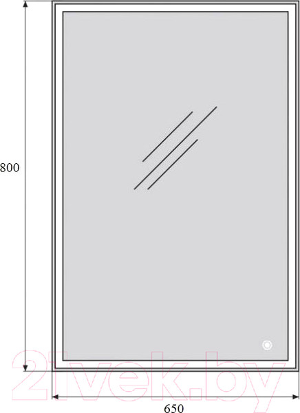 Изображение товара Зеркало BelBagno SPC-GRT-650-800-LED-TCH