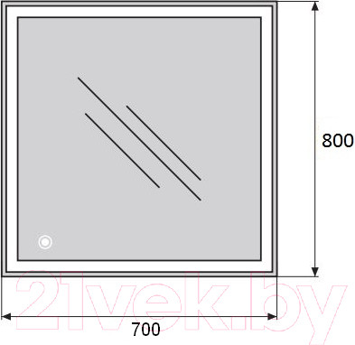 Изображение товара Зеркало BelBagno SPC-GRT-700-800-LED-TCH
