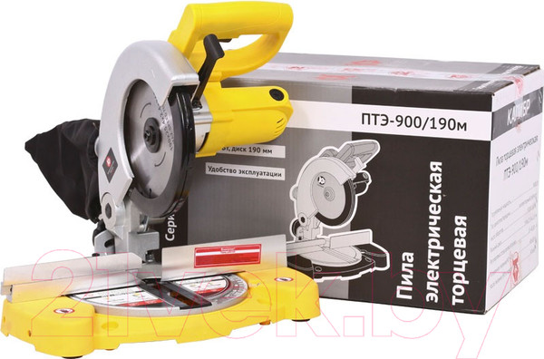 Изображение товара Торцовочная пила Калибр Мастер ПТЭ-900/190М (10919)