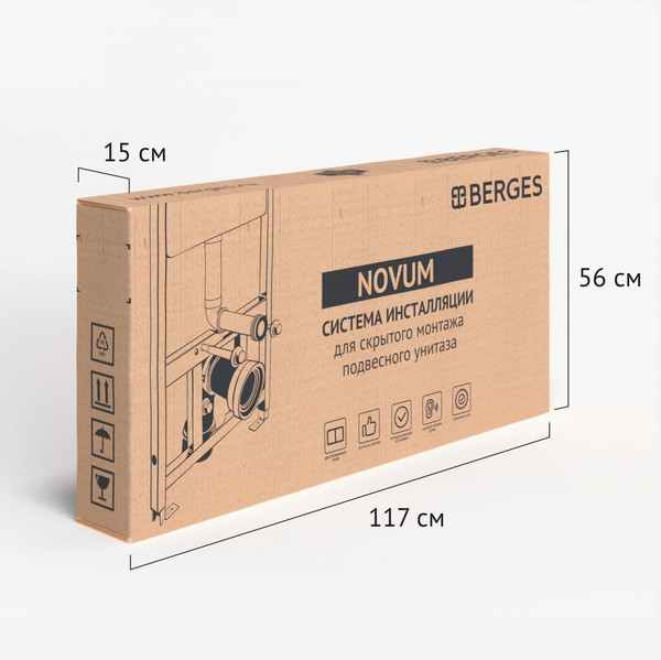 Изображение товара Инсталляция для унитаза Berges Novum 525 040000