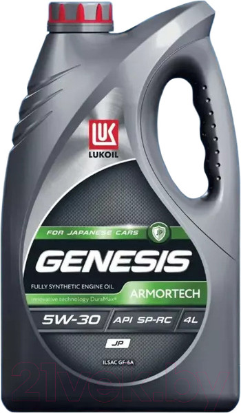 Изображение товара Моторное масло Лукойл Genesis Armortech JP 5W30 / 3149902 (4л)