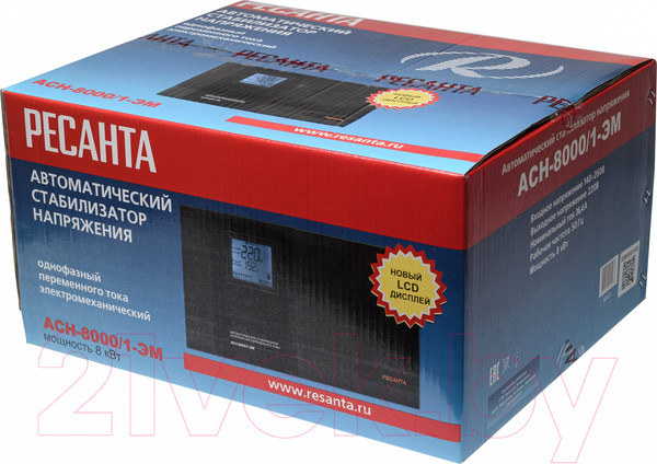 Изображение товара Стабилизатор напряжения Ресанта АСН-8000/1-ЭМ (63/1/7)