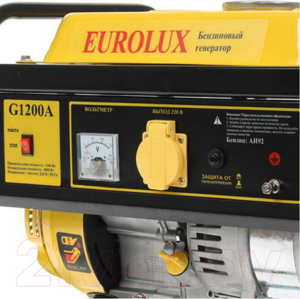 Изображение товара Бензиновый генератор EUROLUX G1200A (64/1/35)