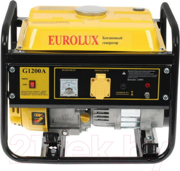 Изображение товара Бензиновый генератор EUROLUX G1200A (64/1/35)