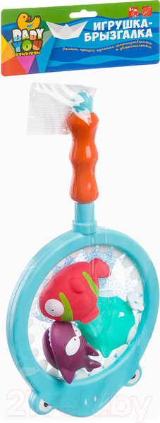 Изображение товара Игра для ванной Bondibon Сачок-акула / ВВ3130