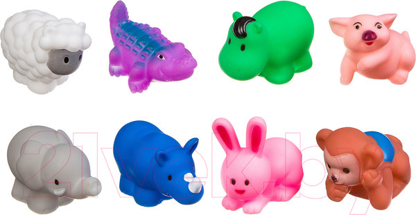 Изображение товара Набор игрушек для ванной Bondibon Животные / ВВ3370 (8шт)