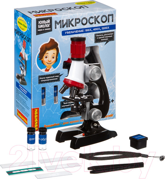Изображение товара Микроскоп оптический Bondibon Французские опыты. Науки с Буки. Микроскоп / ВВ4200