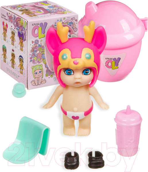 Изображение товара Кукла с аксессуарами Bondibon OLY в шапочке / ВВ3846