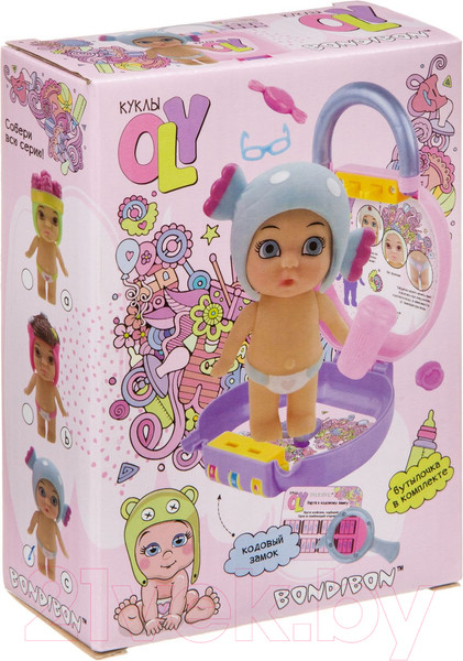 Изображение товара Кукла с аксессуарами Bondibon OLY во фруктово-конфетной шапочке / ВВ3869