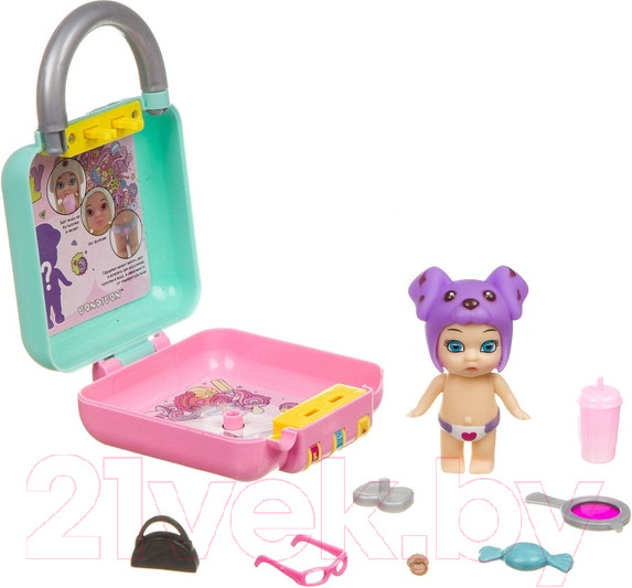 Изображение товара Кукла с аксессуарами Bondibon OLY в шапочке с животным / ВВ3872