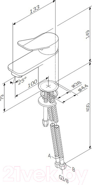 Изображение товара Смеситель AM.PM X-Joy F85A02122