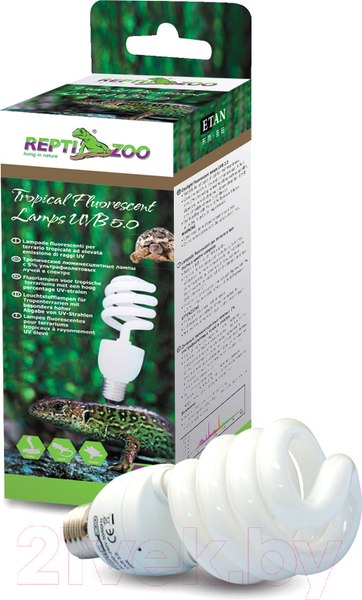 Изображение товара Лампа для террариума Repti-Zoo Compact Tropical УФ 5015CT / 83725042 (15Вт)