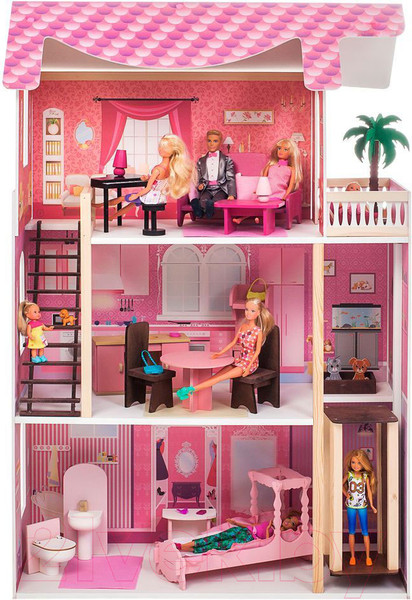 Изображение товара Кукольный домик Paremo Монте-Роза с мебелью / PD318-03