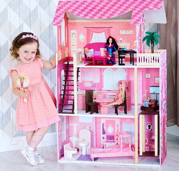 Изображение товара Кукольный домик Paremo Монте-Роза с мебелью / PD318-03