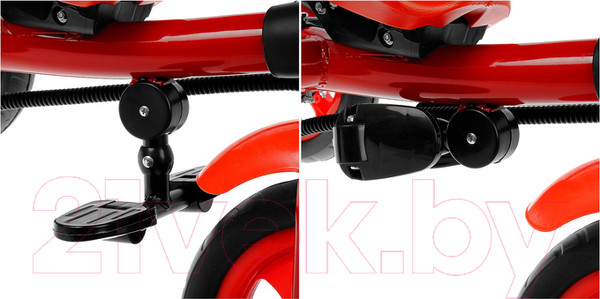 Изображение товара Трехколесный велосипед с ручкой GalaXy Виват 3 (красный)