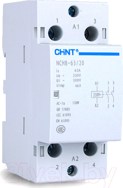 Изображение товара Контактор Chint NCH8-63/20 / 256093