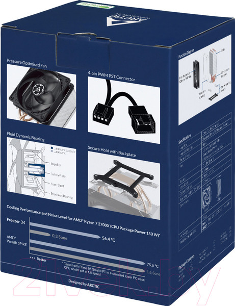 Изображение товара Кулер для процессора Arctic Cooling Freezer 34 (ACFRE00052A)