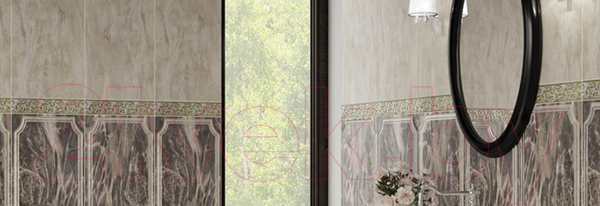 Изображение товара Бордюр Axima Элегия В2 (300x60, с платиной)