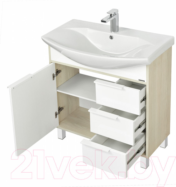 Изображение товара Тумба с умывальником Акватон Рико 80 (1A2154K1RIB90)