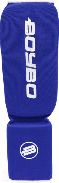 Изображение товара Защита голень-стопа для единоборств BoyBo Хлопчатобумажная (M, синий)