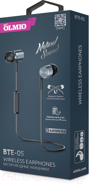 Изображение товара Беспроводные наушники Olmio BTE-05 / 039339 (черный)