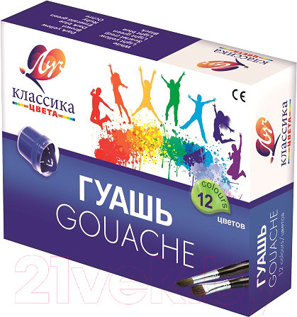 Изображение товара Гуашь ЛУЧ Классика / 19С 1277-08 (12цв)