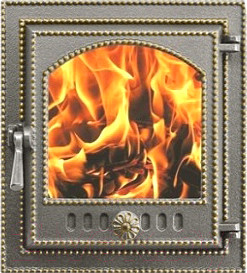 Изображение товара Дверца печная Везувий 210 (бронза)