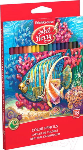 Изображение товара Набор цветных карандашей Erich Krause ArtBerry / 32879 (18цв)