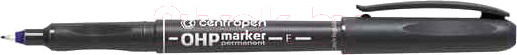 Изображение товара Маркер перманентный Centropen 0.6мм F / 2636 0106 (синий)