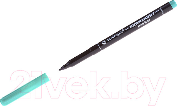 Изображение товара Маркер перманентный Centropen 1мм / 2536 0110 (зеленый)